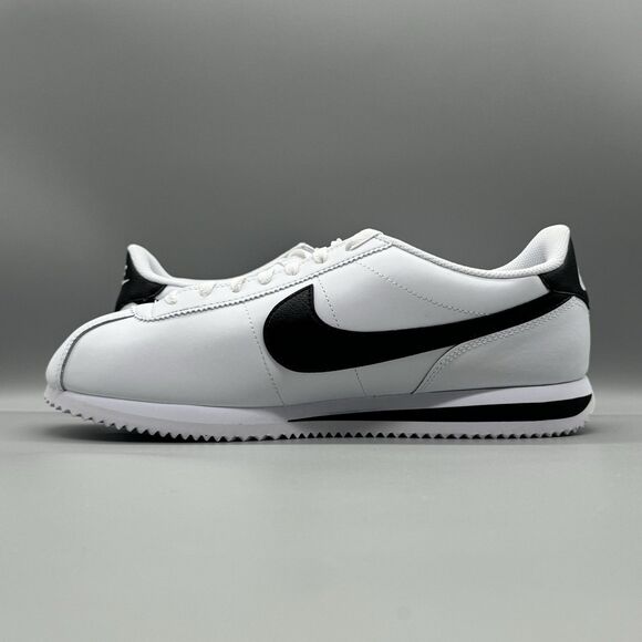 Nike Cortez Leather White Black Size 11.5 Men's Casual Shoes DM4044-105 Classic - Picture 6 of 11